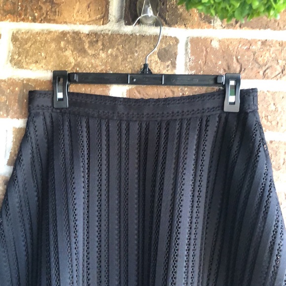 J. Crew striped eyelet skirt in black - Picture 9 of 11
